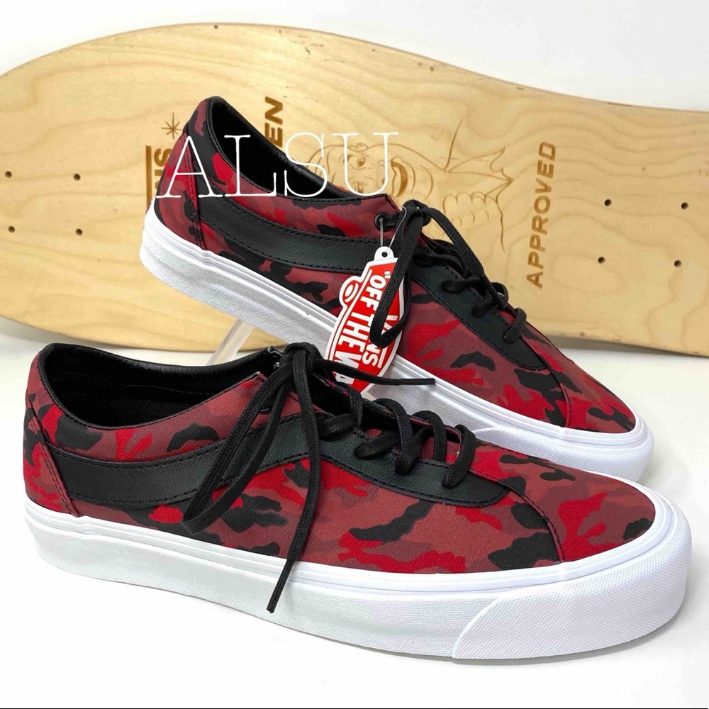 VANS BOLD Ni No limit Camo Red Women’s Sneakers - Picture 6 of 10